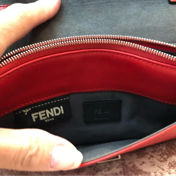 Fendi Red Multicolor Studded Women's Bag - Picture 7 of 14